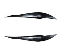 Adesivi Per Fari Auto Palpebre Sopracciglia Finiture ABS Aspetto Carbonio Per BMW Serie 3 F30 F31 318i 320i 2012-2018 Spoiler paraurti anteriore(Look in carbonio)