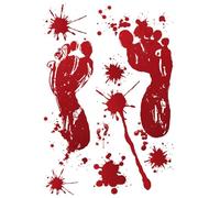 Adesivi per finestra di Halloween: adesivi del sangue spaventosi adesivi da parete con scene horror di Halloween | 4pcs Decalcomanie da parete con impronte di mani spaventose, adesivi pa