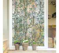 Adesivi per finestre a forma di vite verde vivido per una decorazione elegante della casa, facili da tagliare e applicare