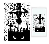 Adesivi per finestre di Halloween - Decorazioni spaventose per la silhouette della finestra di Halloween - Decorazioni spaventose per la silhouette della finestra di Halloween, fantasmi di scheletro