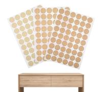 Adesivi per fori per viti autoadesivi, tappi coprivite, adesivi per mobili, 162 pezzi 3 fogli adesivi copriforo per viti, copriforo rotondo da 21 mm con venature del legno e colore pieno