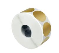 Adesivi Per Goffratura 300 pezzi adesivi gratta e vinci etichette rotonde oro argento fai da te fatti a mano for giochi adesive forniture for feste Per Goffratura Metallizzato(300PCS-Gold)