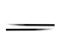 Adesivi per gonne laterali auto, decalcomanie in vinile a strisce da corsa per auto in 2 pezzi per minigonne laterali - 74,8 "x3,5" (190x9 cm) Camion SUV universale, impermeabile ad alto adesivo