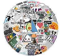 Adesivi per graffiti con formula matematica, per decorare bagagli, chitarra, skateboard, bottiglia d'acqua, bici, moto, notebook, con adesivi fai da te impermeabili, 50 motivi unici (matematica)
