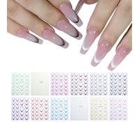 Adesivi per guida alle unghie, unghie adesivi per le donne | Adesivi per unghie sfumate vacanze - nail design buste per,