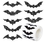 Adesivi per Halloween, tema fantasma, rotolo di etichette spettrali per borse, scatole, artigianato, decorazioni carine per feste, adolescenti, giovani, famiglia, ragazze, ragazzi, divertimento in