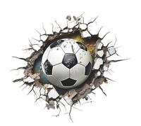 Adesivi Per Il Calcio - Decalcomania Per Il Calcio | Decorazione Da Parete Con Palla Per Bambini Per La Sala Giochi Della Camera Da Dei Ragazzi | Porta Finestra Decorazione 'aula Della Scuol
