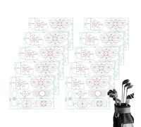 Adesivi Per Il Colpo Di Golf | 10 Fogli Di Adesivi Per Allineamento Dello Swing Golfistico | Accessorio Per L'Allenamento Del Golf Di Precisione,Per Le Atlete Donne Che Eseguono Lo Swing Per Gli Sport