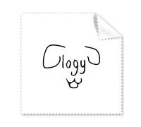Adesivi per il testo del cane Art Deco regalo moda panno di pulizia dello schermo del telefono occhiali Cleaner 5pcs