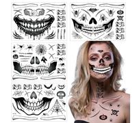 Adesivi per il trucco di Halloween, adesivi per il viso di Halloween, fiocchi di cicatrici, Halloween, cosplay, adesivi impermeabili
