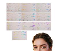Adesivi per il Trucco Occhi 10 Pezzi Sticker Viso