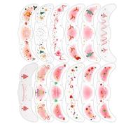 Adesivi per il Viso Brillanti di Natale,12 Pezzi Forniture Bellezza Temporanee a di Neve,Glitter per Viso Natalizio | per Feste Vacanze Festival Halloween Eventi Servizio Fotografico Spettacolo