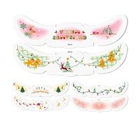 Adesivi Per Il Viso Con Lentiggini Natalizi - Confezione Da 6 Adesivi Con, Decorazioni Per Corpo E Viso Facili Da Applicare | Con Lentiggini Glitterate Per Festival, Spettacoli