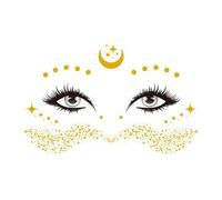 Adesivi per il viso di una festa - Decalcomanie per il viso colorate riutilizzabili, decorazioni per il viso autoadesive | Divertenti adesivi glitterati per feste, festival, decalcomanie artistiche im