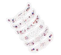 Adesivi per il Viso Patch Stelle Patriottiche Temporanee