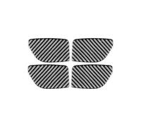 Adesivi per interni auto 4 Adesivi Decorativi Per La Copertura Della Maniglia Interna Della Portiera Dell'auto, Per Nissan Per Sentra Per Sylphy 2016-2019 adesivo decorativo per interni(Nero)