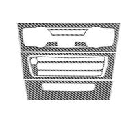 Adesivi per interni auto Adesivo Per Cornice Radio E Aria Condizionata Per BMW Serie 1 E87 2008-2013 Auto Fibra Carbonio Adesivo Volante(Type C)