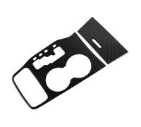 Adesivi per interni auto Per Jeep Per Grand Per Cherokee 2011-2013 Accessori Interni Rivestimento Portabicchieri Per Console Centrale In Vera Fibra Di Carbonio Adesivo per auto Door Bowl Trim