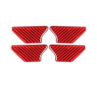 Adesivi Per Interni Auto Per VW Per Golf 6 MK6 GTI 2008-2012 - Set 4 Pezzi: Cornici Decorative Per Incavi Maniglie Portiere - Accessori Auto Adesivi Per Interni Auto(ROSSO)