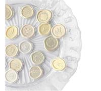 Adesivi per inviti di nozze, Sigillo di ceralacca autoadesivo 18 pezzi multicolore 9,5x20 cm(Clear)