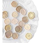 Adesivi per inviti di nozze, Sigillo di ceralacca autoadesivo 18 pezzi multicolore 9,5x20 cm(Dark Coffee)