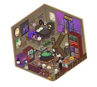 Adesivi per la casa, decalcomanie da sala artigianale | Scene creative di adesivi per camera da, crea il adesivo per camera da per passare il