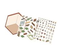 -Adesivi per la casa, set di adesivi per la casa, adesivi per la casa in miniatura, crea i tuoi adesivi, libro di adesivi per la stanza, casa di adesivi per adulti per Natale, compleanni
