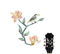 Adesivi per la della chitarra - decalcomania di uccelli Magnolia Rose | Decalcomanie di chitarra, arredamento di basso, adesivo intarsio