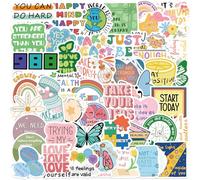 Adesivi per la salute mentale, per adolescenti, adulti, 50 pezzi, mental Health, vinile, set di adesivi per auto, moto, skateboard, bagagli, laptop, valigia, casco, moto, computer