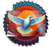 Adesivi per la tua auto Un uccello colorato con ali spiegate. Adesivi 10 adesivi per paraurti, decalcomanie e magneti adesivi per auto (12 x 18 cm)