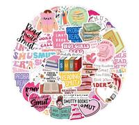 Adesivi per libri per Kin-dle | 120 adesivi smutty bookish adesivi divertenti per libri | Decalcomanie in vinile piccanti Booktok Lettura Scrapbook Bookish Decal - Adesivo impermeabile per libri e