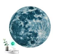 Adesivi per luna luminosi, autoadesivi, di dimensioni standard, in vinile da parete fluorescenti, HD | decalcomania lunare si illuminano al buio, per la camera dei bambini