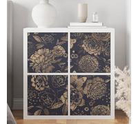 Adesivi per mobili, motivo: fiori e farfalle 3617681281948, adesivi + protezione lucida, 2 pezzi, 20 x 20 cm