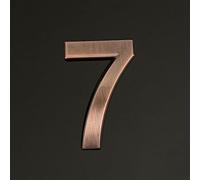 Adesivi Per Numeri Civici Autoadesivi Da 1,4/2/3/4 Pollici, Numero Porta Moderno In ABS, Segno indirizzo Della Cassetta Postale In Bronzo, Per Hotel, Appartamento, Ufficio, Caffè(7,4In)