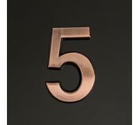 Adesivi Per Numeri Civici Autoadesivi Da 1,4/2/3/4 Pollici, Numero Porta Moderno In ABS, Segno indirizzo Della Cassetta Postale In Bronzo, Per Hotel, Appartamento, Ufficio, Caffè(5,3In)