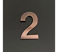 Adesivi Per Numeri Civici Autoadesivi Da 1,4/2/3/4 Pollici, Numero Porta Moderno In ABS, Segno indirizzo Della Cassetta Postale In Bronzo, Per Hotel, Appartamento, Ufficio, Caffè(2,1.4In)