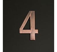 Adesivi Per Numeri Civici Autoadesivi Da 1,4/2/3/4 Pollici, Numero Porta Moderno In ABS, Segno indirizzo Della Cassetta Postale In Bronzo, Per Hotel, Appartamento, Ufficio, Caffè(4,1.4In)