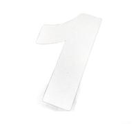 Adesivi per numeri civici in vinile di alta qualità per cassette postali e porte, trasparenti, per indirizzi, resistenti alle intemperie, resistenti ai raggi UV, cifre da zero a nove facili da