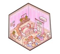 Adesivi per palcoscenici in miniatura, set di adesivi per scena in miniatura | Effetto adesivo paesaggistico | Crea i tuoi adesivi da palcoscenico, adesivi per animali domestici dei cartoni animati