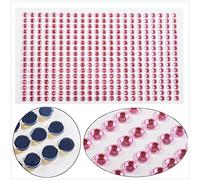 Adesivi per palpebre Adesivi for unghie adesivi ombretto Fai da te Beauty Body Brow Makeup Face Jewels Diamond Decoro Decorazione 3D Diamond Face Tattoo Adesivi per palpebre cadenti(Pink)