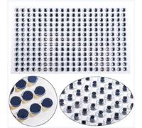 Adesivi per palpebre Adesivi for unghie adesivi ombretto Fai da te Beauty Body Brow Makeup Face Jewels Diamond Decoro Decorazione 3D Diamond Face Tattoo Adesivi per palpebre cadenti(White)