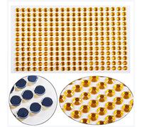 Adesivi per palpebre Adesivi for unghie adesivi ombretto Fai da te Beauty Body Brow Makeup Face Jewels Diamond Decoro Decorazione 3D Diamond Face Tattoo Adesivi per palpebre cadenti(Yellow)