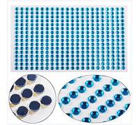 Adesivi per palpebre Adesivi for unghie adesivi ombretto Fai da te Beauty Body Brow Makeup Face Jewels Diamond Decoro Decorazione 3D Diamond Face Tattoo Adesivi per palpebre cadenti(Blue)