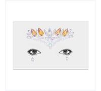 Adesivi per palpebre Autoadesivi di cristallo di cristallo acrilico Adesivi adesivi Gemme Temporary Face Jewels Sticker Decoration for Festive Party Eye Trucco Adesivi per palpebre cadenti(9)