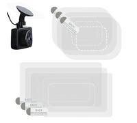 Adesivi per parabrezza elettrostatici per dash cam, antiriflesso, riutilizzabili, per fotocamera dell'auto, 6 pellicole adesive trasparenti per parabrezza, protezione facile da installare