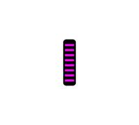 Attacco cavo ProGuard - anteriore - adesivo - mini - magenta