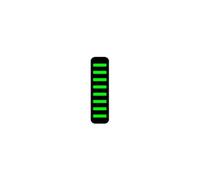 Attacco cavo ProGuard - anteriore - adesivo - mini - verde fluo