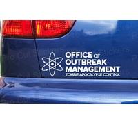 Adesivi Per Paraurti Auto Walking Dead Ufficio Zombie Apocalisse