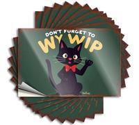 Adesivi per paraurti Scrivi il tuo WIP Daily! 10 adesivi divertenti per bar casa bar auto adesivi per uomo (12 x 18 cm)