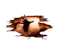 Adesivi Per Pavimento Di Halloween - Effetto Di Illusione Tridimensionale, Grafico Di Digitazione Zombie, Pittura Murale A Tema Rimovibile, Accessorio Per La Decorazione Di Vacanze Spaventoso | Per La